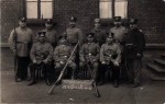 Landwehrsoldaten mit Gewehren M71 und ital. Bajonetten 1871
